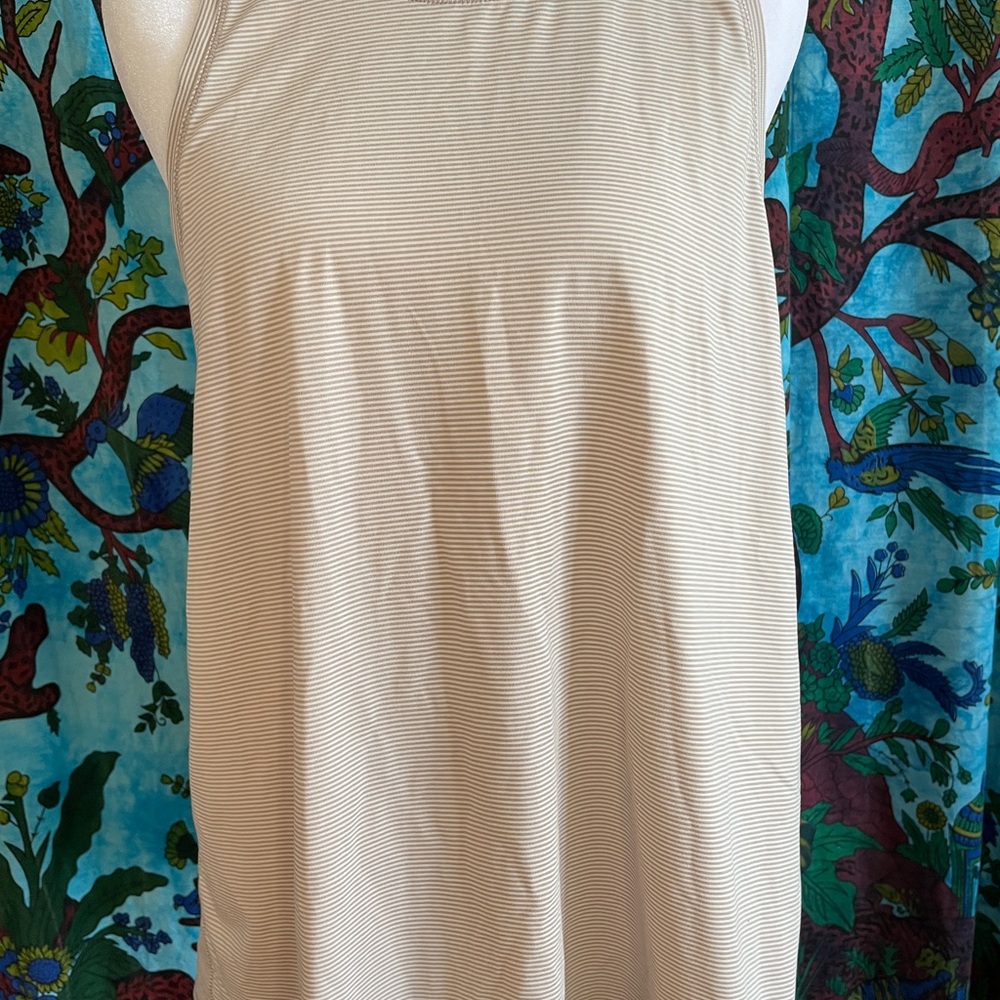 GapFit NWOT Women's Tan Striped Tank Top
